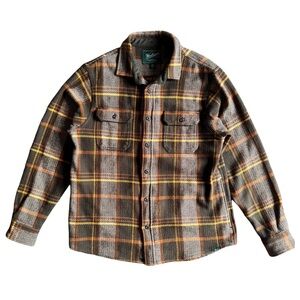 Woolrich Green Label Flannel Shirt Jacket - Size M Mens